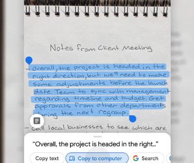 Google Lens îți transformă notițele scrise de mână în documente de tip Word