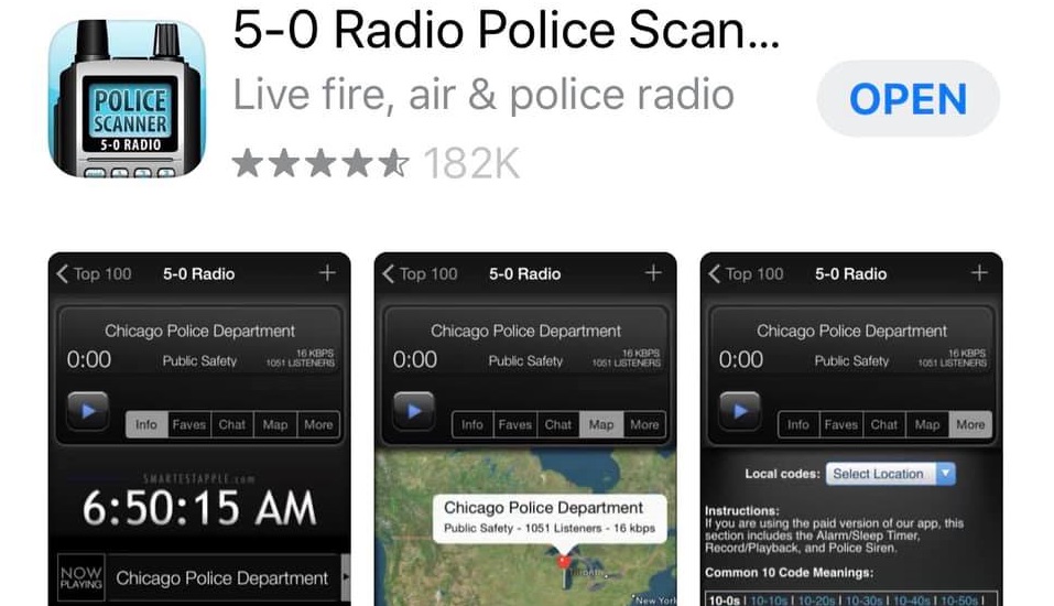 Proteste SUA: Un scanner de poliție devine cea mai populară aplicație în App Store