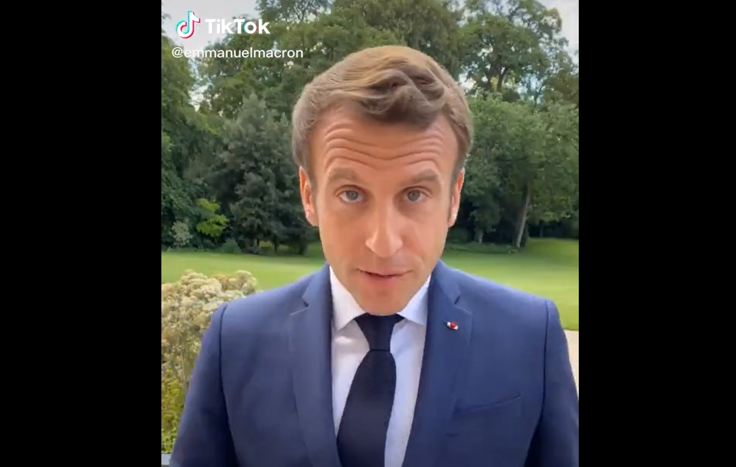 Emmanuel Macron și-a făcut cont de TikTok ca să se adreseze elevilor care au dat bacalaureatul