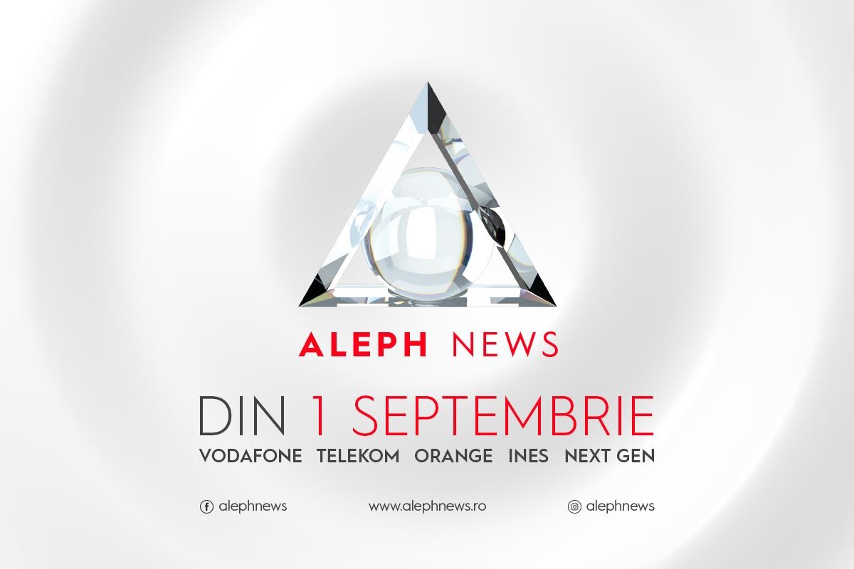 BREAKING NEWS! EXISTĂ ALEPH NEWS! Canalul de știri emite de astăzi, 1 septembrie