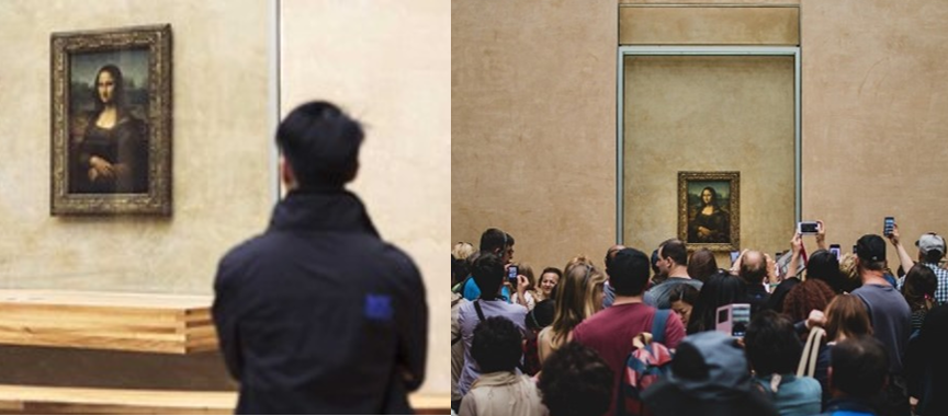 Luvrul este pustiu| „Reușești să fii aproape singur în fața Mona Lisei”