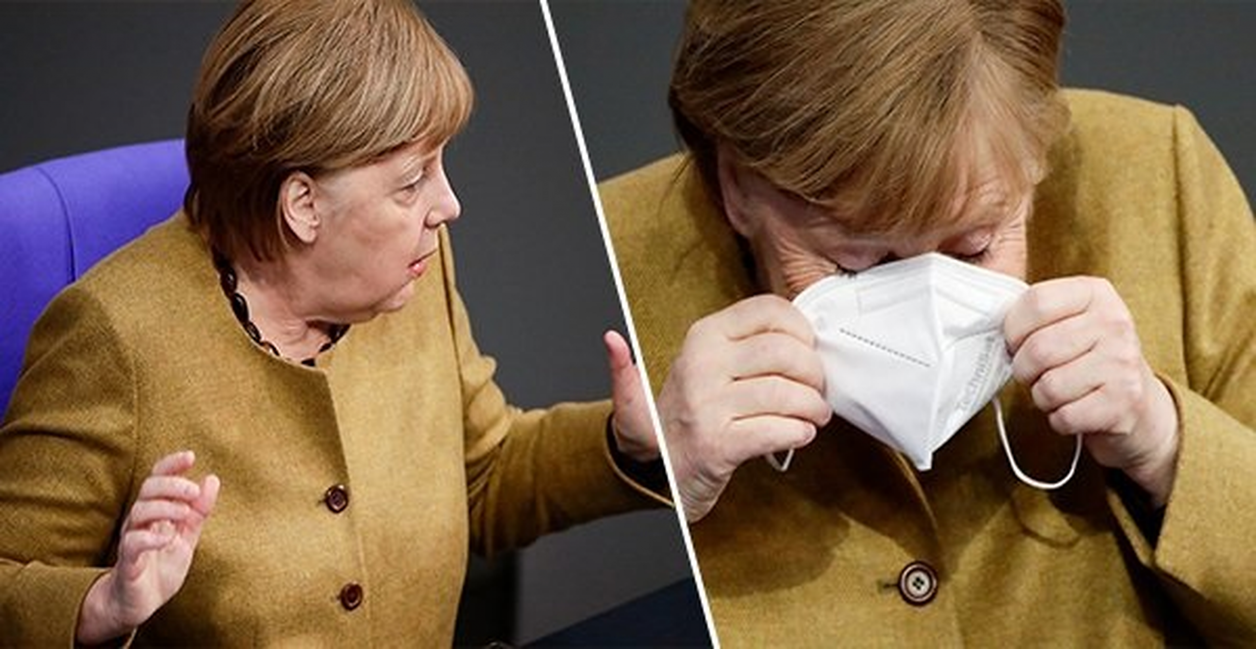 VIDEO| Angela Merkel, moment de panică după ce realizează că și-a uitat masca. „10 secunde care ne definesc pe noi toți”