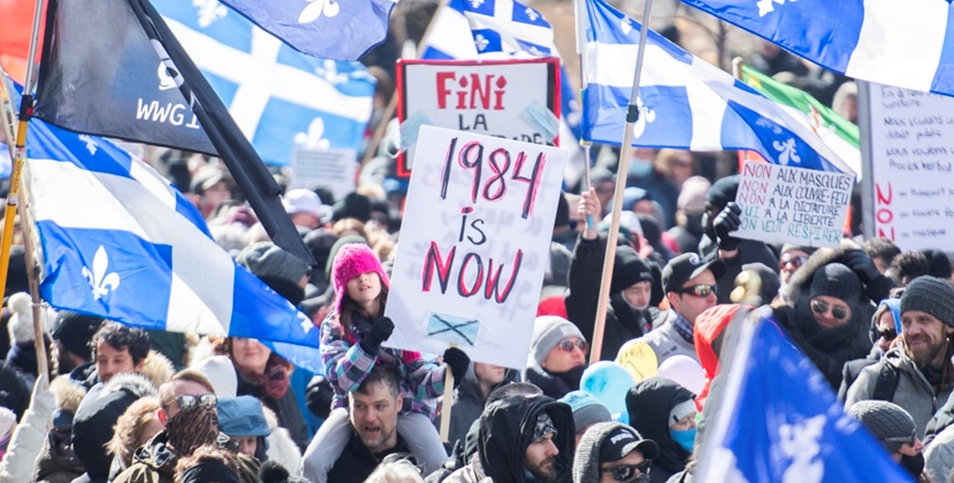 Mii de canadieni au ieșit pe străzile din Montreal, în semn de protest față de restricțiile Covid