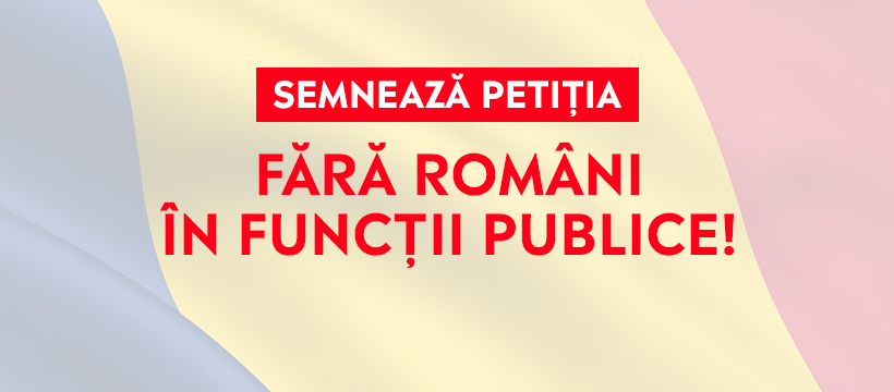 Noi contra noi| Un ONG autohton lansează petiția „Fără români în funcții publice”. Îi avem drept exemple pe „Iohannis, Arafat, Fritz”