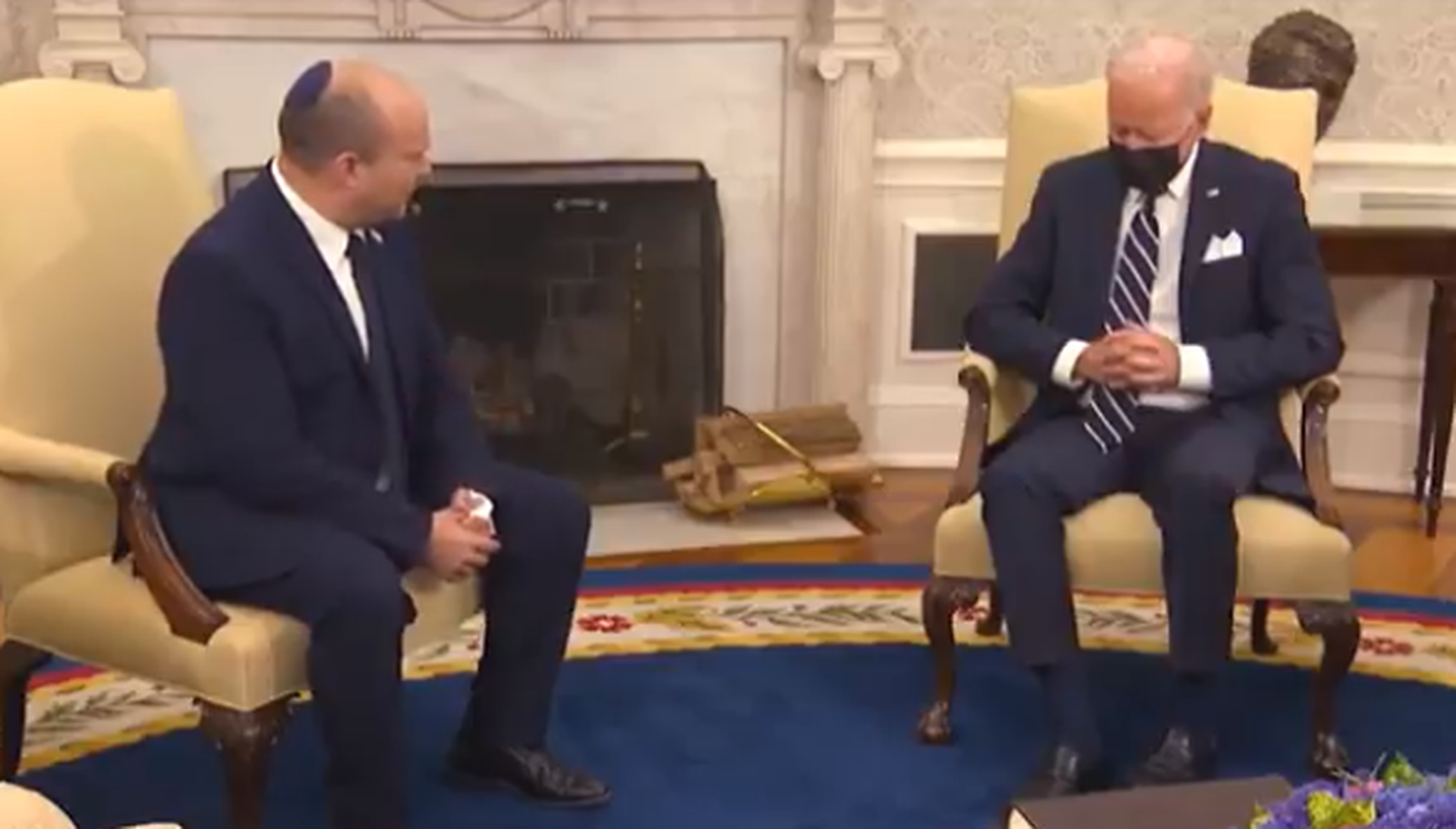 VIDEO| Joe Biden adoarme în timpul întâlnirii cu premierul israelian Naftali Bennett