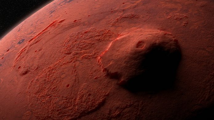 Un vulcan enorm s-a „ascuns la vedere” pe Marte de zeci de ani, potrivit oamenilor de știință